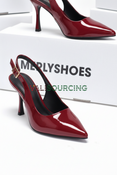 Giày Cao Gót Đỏ Bóng 9cm Sang Trọng từ Việt Nam