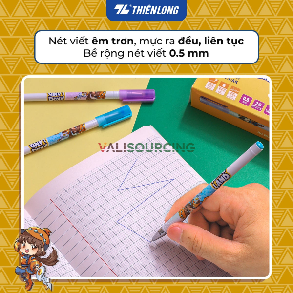 Akooland Dasi Thien Long Gel Pen GEL-073/AK - Super fast drying ink from Vietnam
