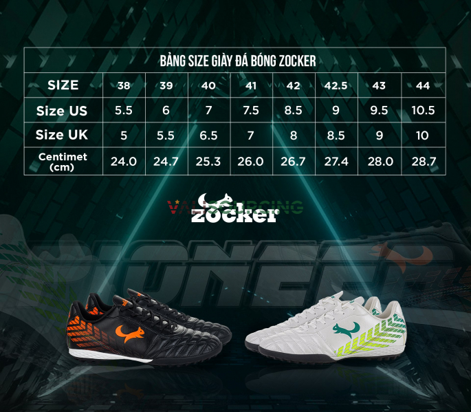 Zocker Pioneer Football Boots from Vietnam
