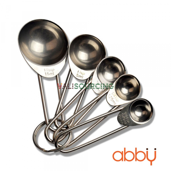 Premium 5-Piece Stainless Steel Measuring Spoon Set | Baking Tools from Vietnam