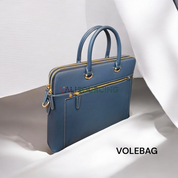 VB1 - C34 Navi Leather Briefcase from Vietnam