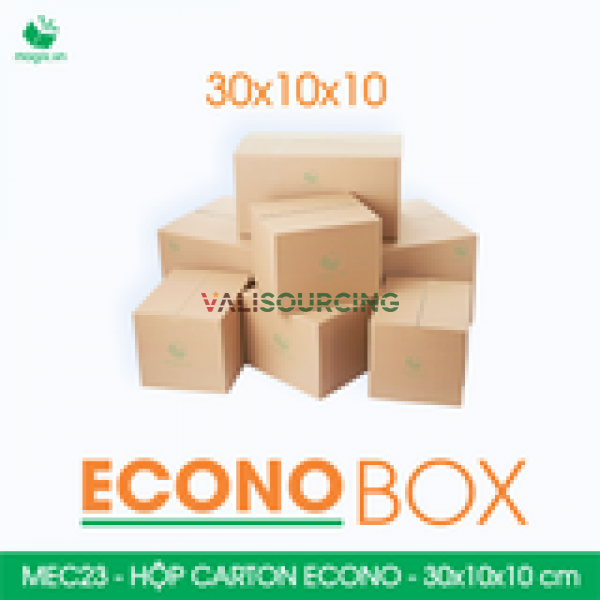 Hộp Carton ECONO MEC23 30x10x10 cm | Sóng E 3 Lớp Chịu Lực từ Việt Nam