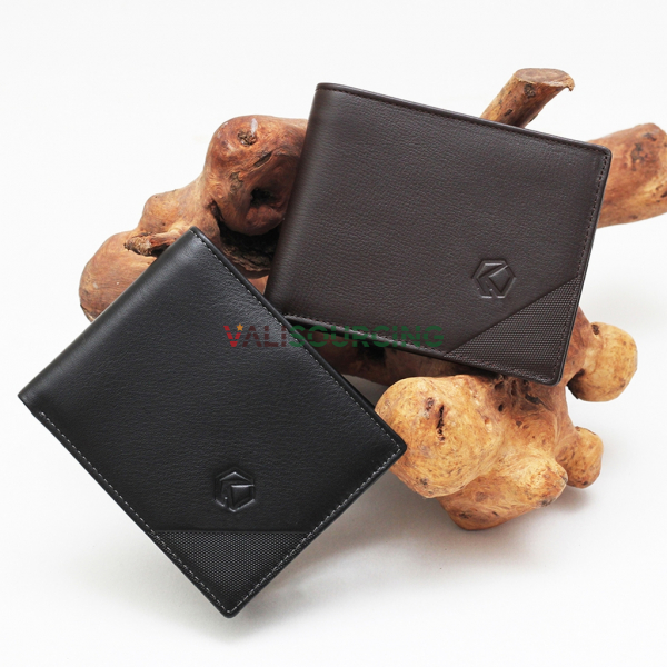 Men\'s genuine leather wallet AT050 from Vietnam