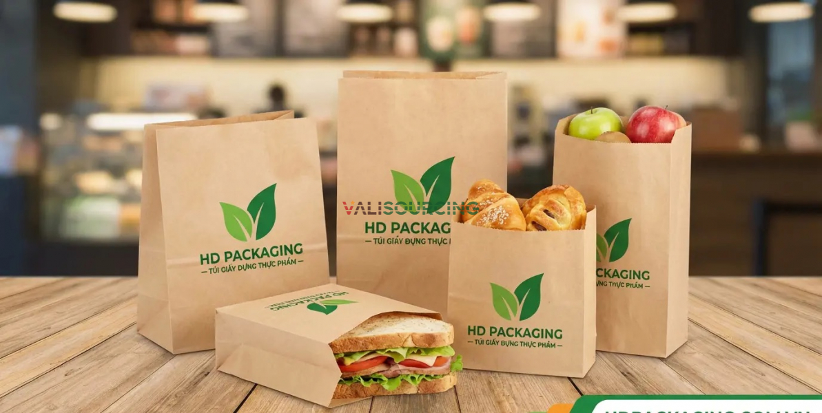 Professional Food Paper Bag Printing & Production from Vietnam