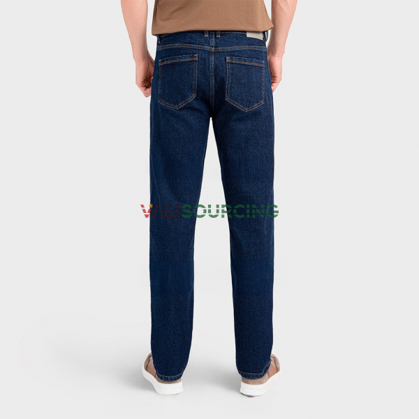 Aristino AJN0060S0 Men\'s Dark Blue Distressed Wash Effect Jeans from Vietnam