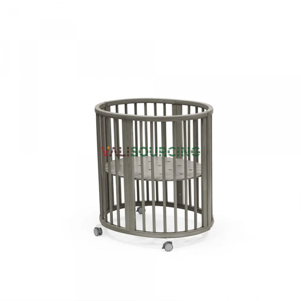 Stokke Sleepi Mini V3 premium crib for babies with swivel wheels and anti-slip lock