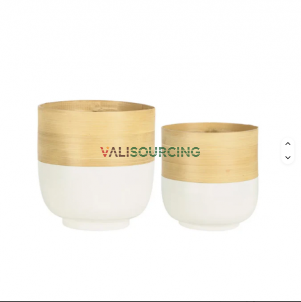 PIMA Spinning Bamboo Planter: Minimalist & Sustainable Decor