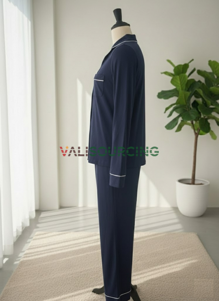 Women\'s Long-Sleeve Pajama Set - Made of High-Quality, Soft and Cool Modal Cotton Fabric from Vietnam