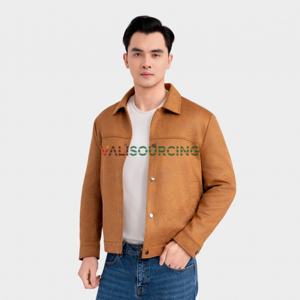 Aristino Men\'s Brown Suede Jacket Regular Fit AJK607EDP01 from Vietnam