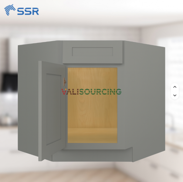 Premium Ready-to-Assemble (RTA) Angle Corner Sink Base Cabinet – Durable Solid Wood Solution