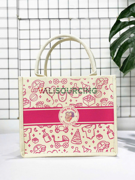 Eco-Friendly Jute Tote Bag/ Natural Hessian Gift Bag from Vietnam