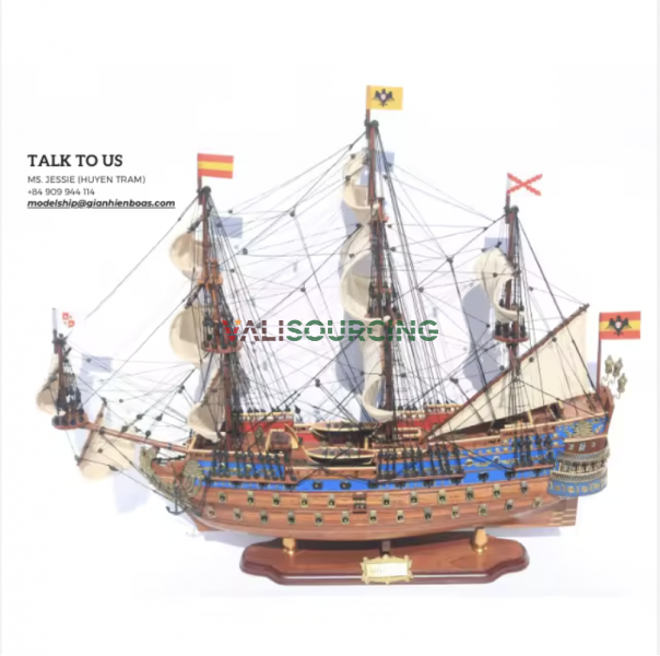 San Felipe wooden ship model