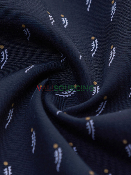 Viettien Men\'s Shirt with Rose Pattern Fabric from Vietnam