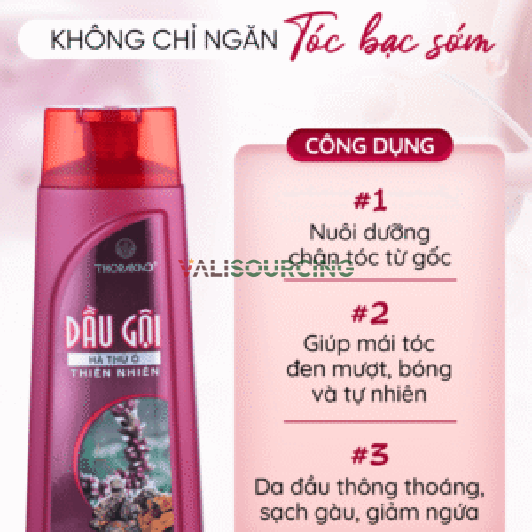 Fo Ti Shampoo for Reducing Gray Hair 400ml from Vietnam