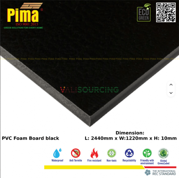PIMA Black PVC Foam Board: Aesthetic & High Durability Solution