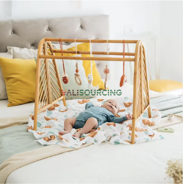 Wholesale Rattan Baby Gym – Eco-Friendly Montessori Play Gym from Vietnam