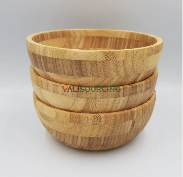 Wholesale Natural Bamboo Salad & Fruit Serving Bowls – Made in Vietnam