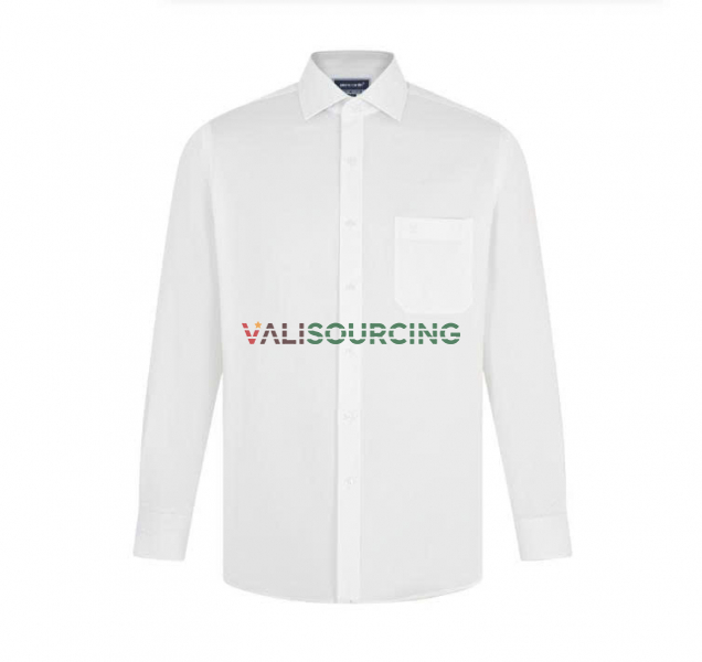 Men\'s Long-Sleeve Cotton Shirt from Vietnam