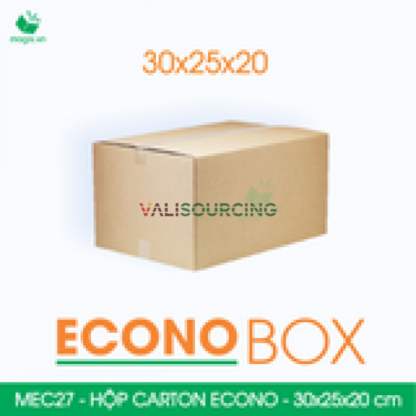Econo cardboard box - 30x25x20 cm from Vietnam