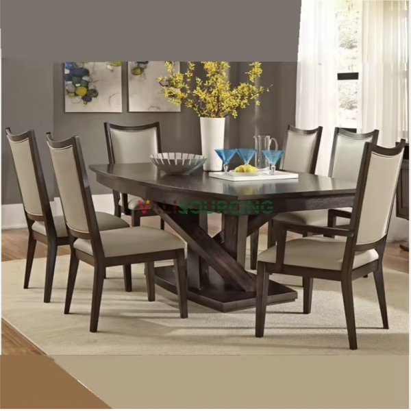 Modern Restaurant Furniture Sets Customized Wood Table Chair