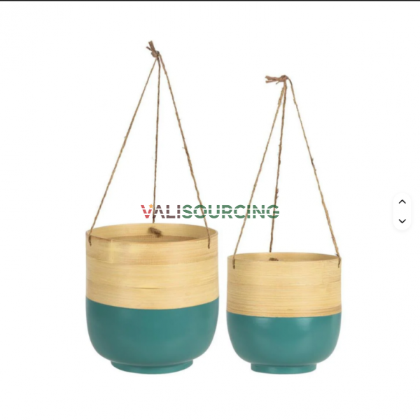 PIMA Spinning Bamboo Planter: Minimalist & Sustainable Decor