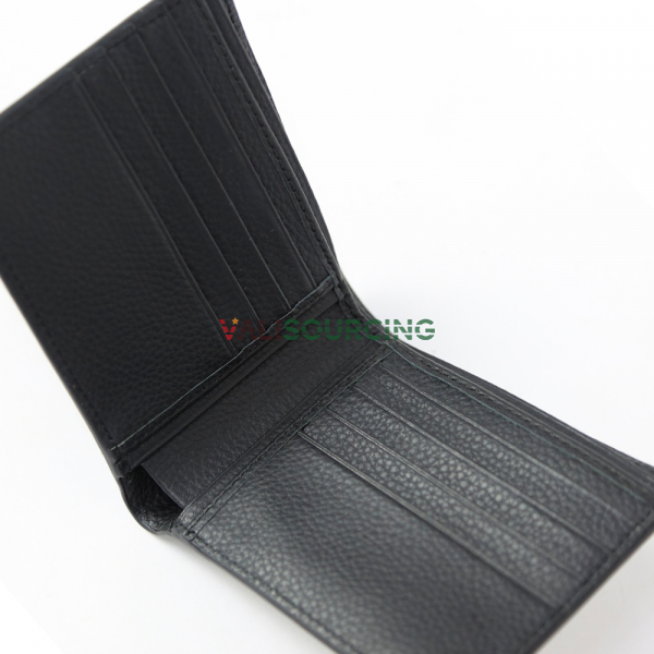 Men\'s Premium Mill Cowhide Leather Wallet V051BK from Vietnam