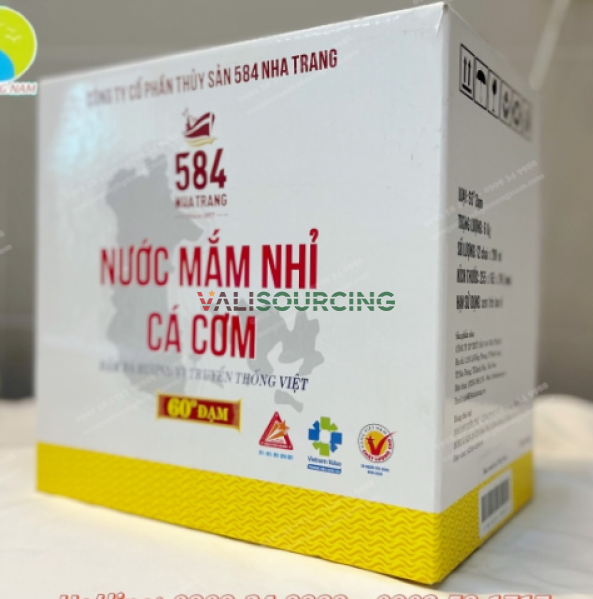 584 Nha Trang Fish Sauce -60 degrees 200ml glass bottle