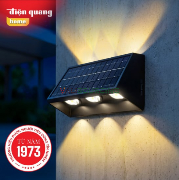DQ ECO SGT02 Solar Powered LED Wall Light from Vietnam