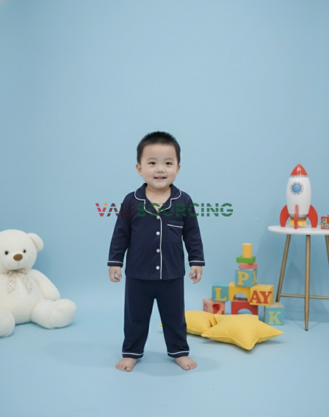 Kids Long-Sleeve Pajama Set from Vietnam
