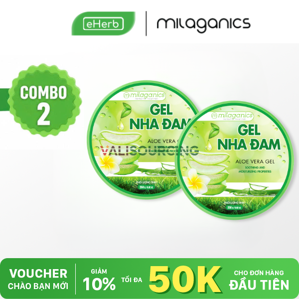 Combo 2 Gel Nha Đam Đa Năng Dưỡng Da & Cấp Ẩm từ Việt Nam