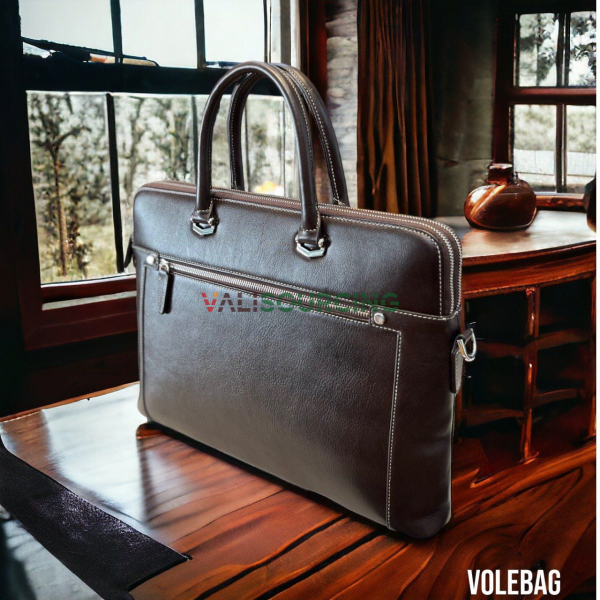 Leather briefcase VB1 - C34T2 from Vietnam