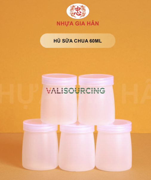 60ml HDPE Plastic Yogurt Jar from Vietnam