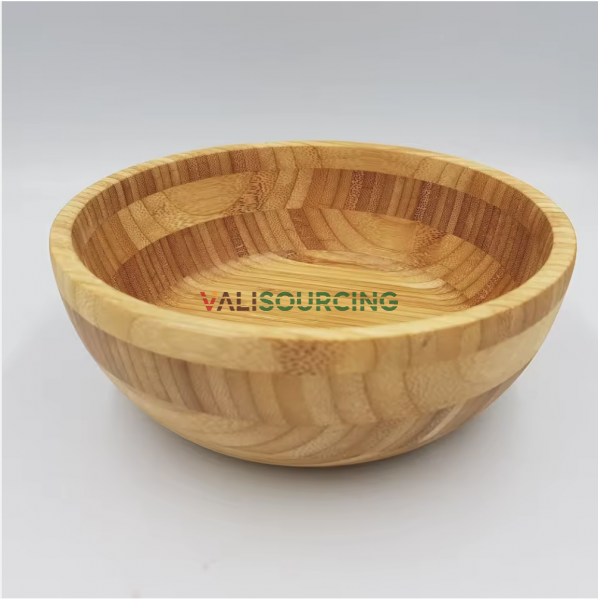 Wholesale Natural Bamboo Salad & Fruit Serving Bowls – Made in Vietnam