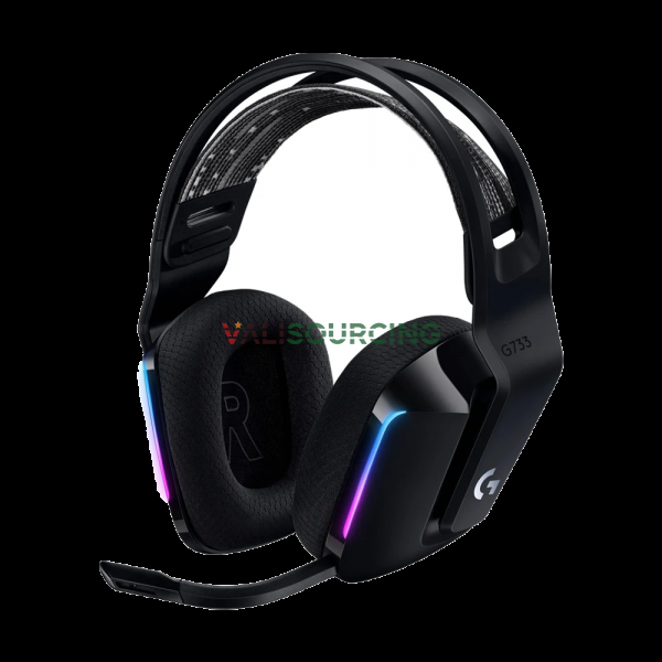 Logitech G733 LightSpeed Wireless Gaming Headset (Black) (981-000867)