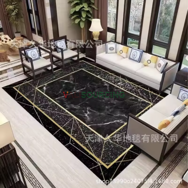 Crystal Velvet Snow Velvet Floor Rug from Vietnam