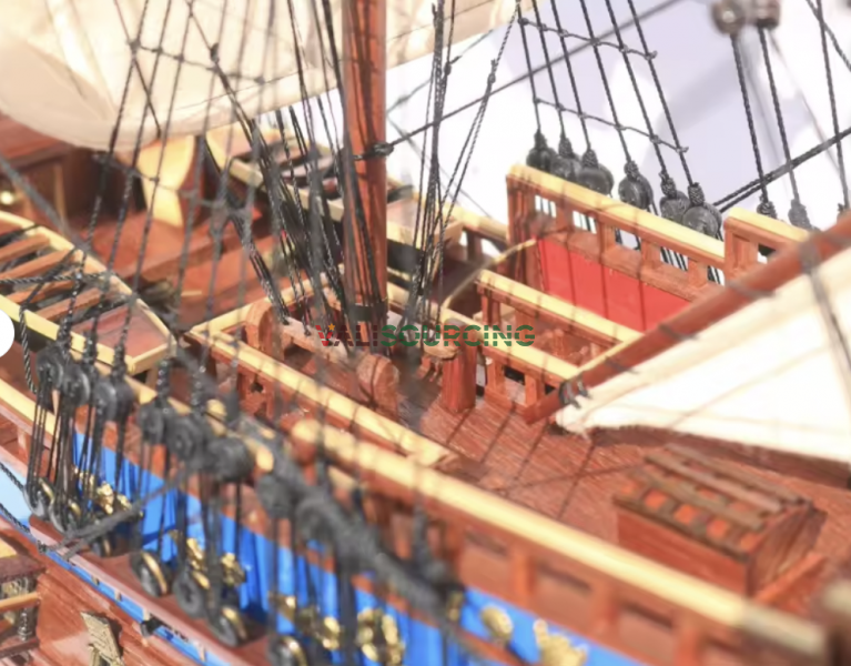 San Felipe wooden ship model