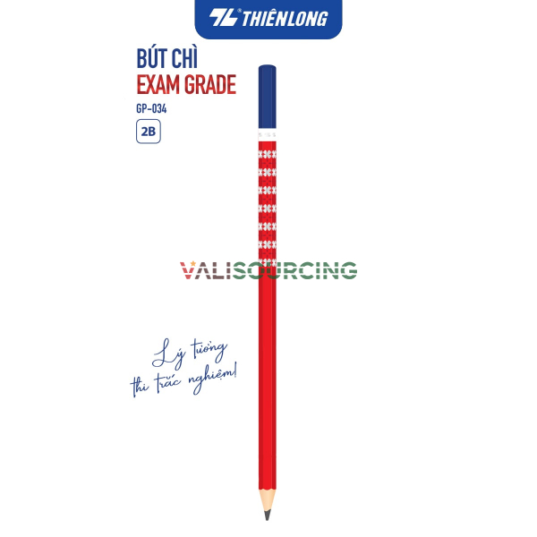 Bút chì gỗ Thiên Long Signature/Coach/Exam Grade 2B – Viết Êm, Nét Đậm, Thiết Kế Trẻ Trung từ Việt Nam