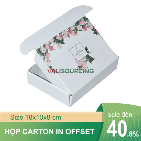 Offset printing of paper boxes with snap-on lids. from Vietnam