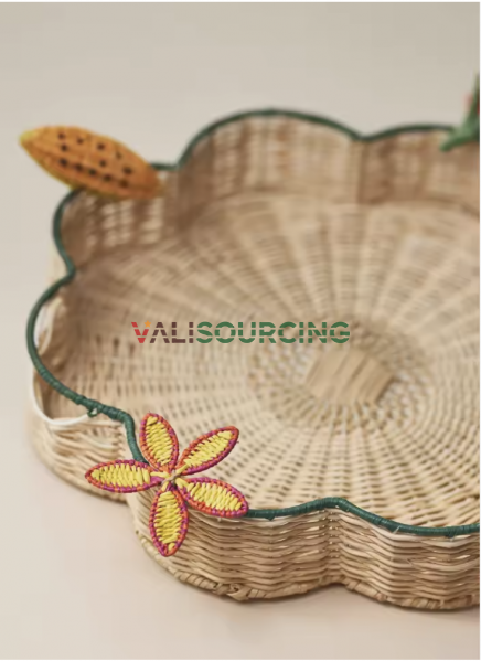 New Arrival: Handmade Rattan Serving Tray from Vietnam