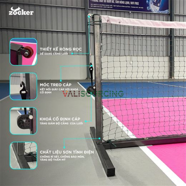 Bộ khung lưới Pickleball cao cấp từ Việt Nam