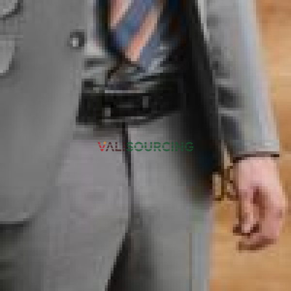 Men\'s genuine leather belt for office wear, with a stylish buckle. from Vietnam