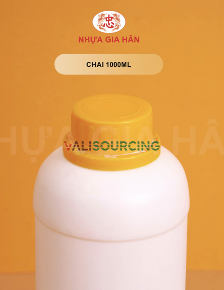 1000ml HDPE Plastic Bottle | For Storing Chemicals from Vietnam