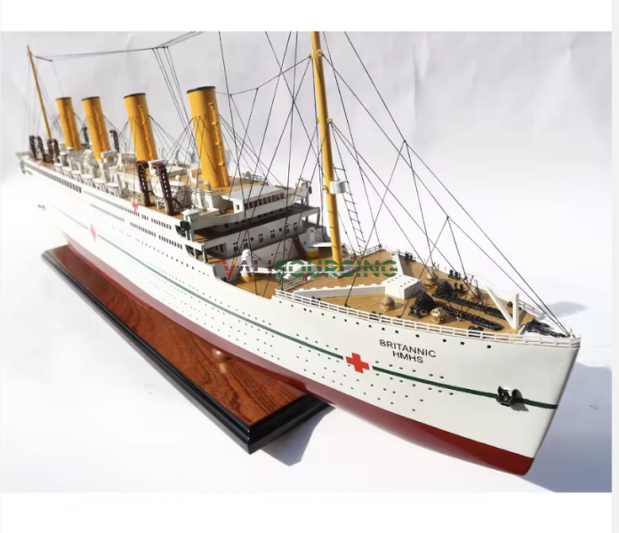 HMHS BRITANNIC SHIP MODEL – HIGH QUALITY HANDMADE PAINTED OCEAN PASSENGER SHIP