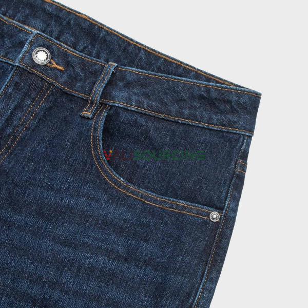 Aristino AJN0060S0 Men\'s Dark Blue Distressed Wash Effect Jeans from Vietnam