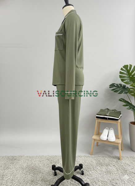 Women\'s Long-Sleeve Pajama Set - Made of High-Quality, Soft and Cool Modal Cotton Fabric from Vietnam