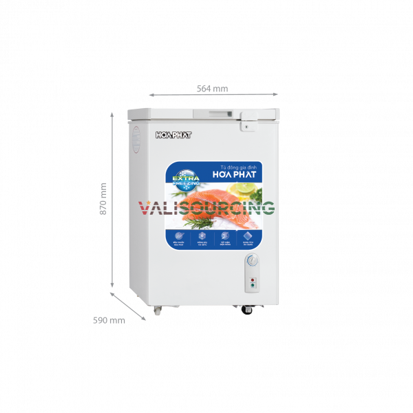 Tủ Đông Mini Hòa Phát HPF AD6107 107L từ Việt Nam