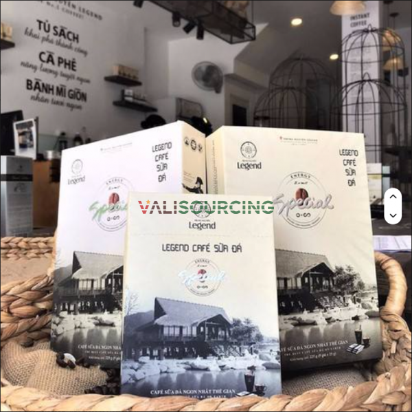 Cà phê hòa tan 3 trong 1 không chứa caffein Trung Nguyên Legend