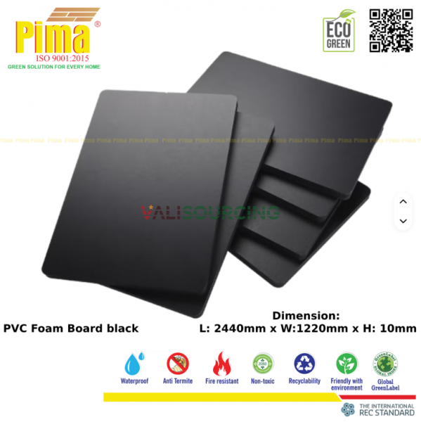 PIMA Black PVC Foam Board: Aesthetic & High Durability Solution