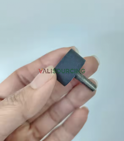 Rubber base reduces vibration and protects equipment