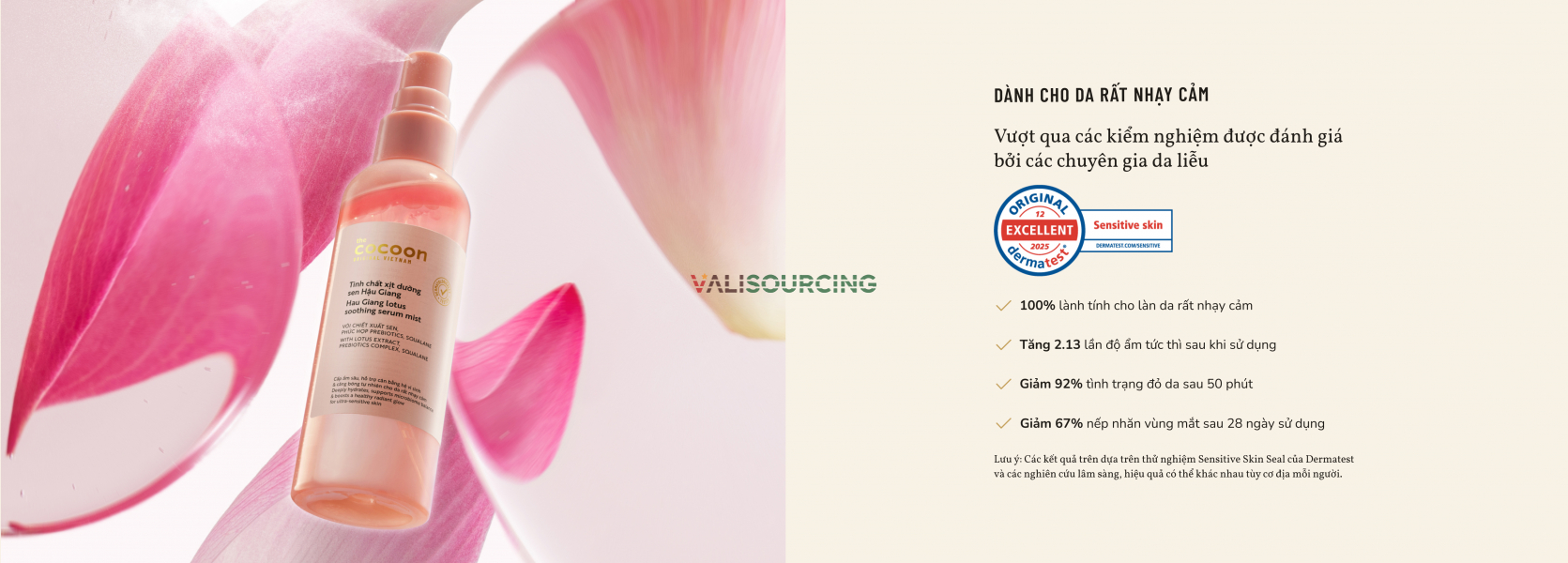 Hau Giang Lotus Nourishing Spray Essence 200ml from Vietnam